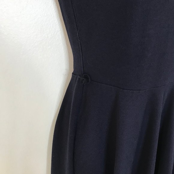 Polo Ralph Lauren T-shirt Dress SMALL S Navy Blue Fit & Flare Cotton Stretch - Picture 4 of 9